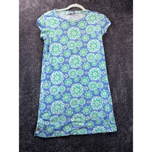 Vineyard Vines Tops - Vineyard Vines Womens Caribbean Floral Tee Print Dress‎ XS Blue/Green